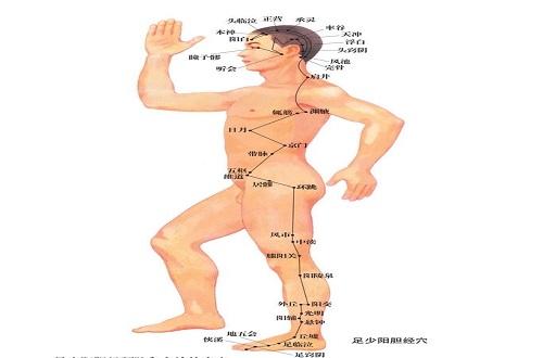 足少阳胆经的准确位置图（足少阳胆经的准确位置图和作用）