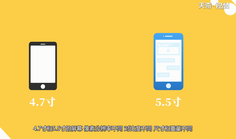 4.7和5.5寸的直观对比 4.7和5.5寸的直观对比如何