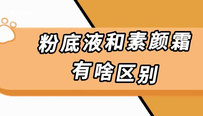 粉底液和素颜霜有啥区别 粉底液和素颜霜的区别是什么