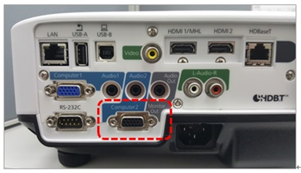 爱普生投影仪无法使用computer2接口怎么办