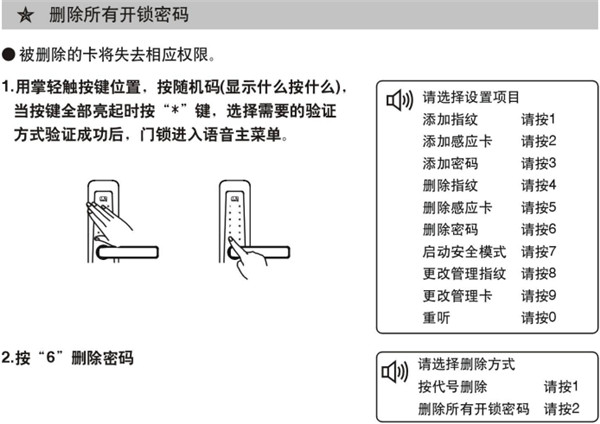 必达智能门锁i8详细使用说明书