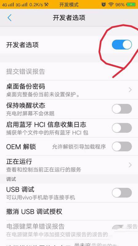 vivox20开发者选项在哪里