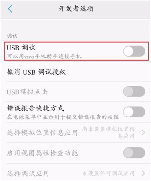 vivoz3怎么打开usb调试