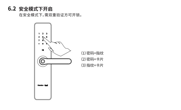 凯迪仕tk2指纹锁使用说明书