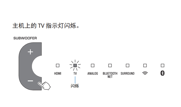 雅马哈YAS-408电视音响怎么用手机配对主机和低音炮