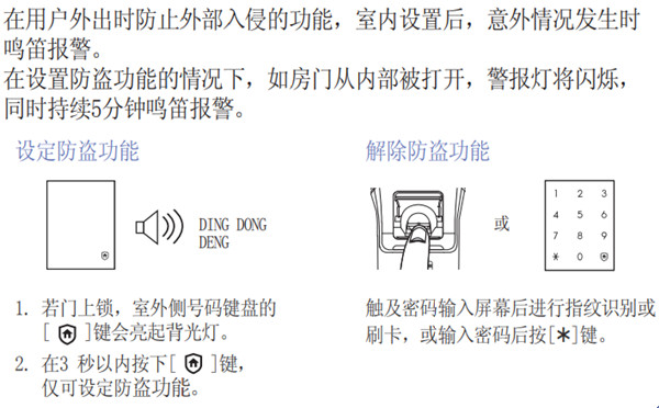 三星P718指纹锁怎么设置防猫眼开锁