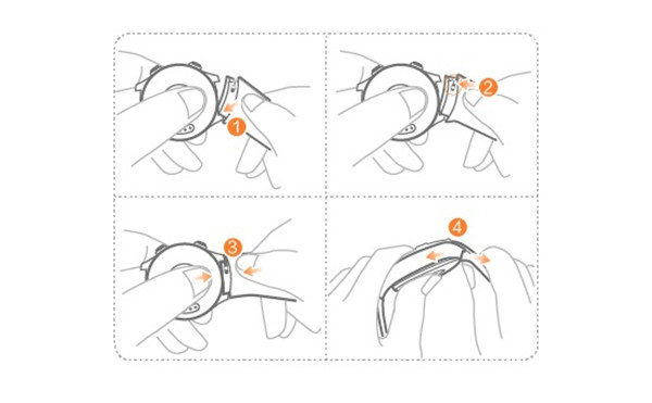 华为手表2如何更换表带