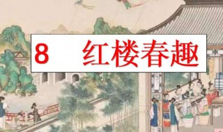 红楼春趣讲述的是什么故事（红楼春趣讲述的是什么故事10个字）