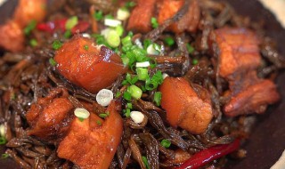 干缸豆烧肉的做法 缸豆干烧肉图片