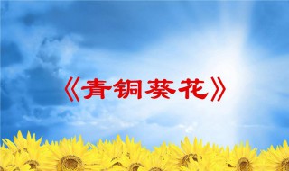 青铜葵花1章节梗概 青铜葵花每章节主要内容介绍