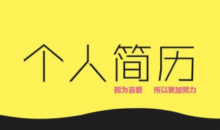 个人简历制作（个人简历制作word文档）