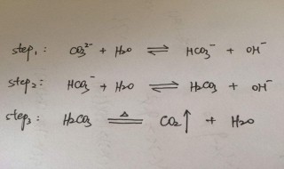 碳酸钠水解方程式怎么写（碳酸钠水解反应化学方程式）