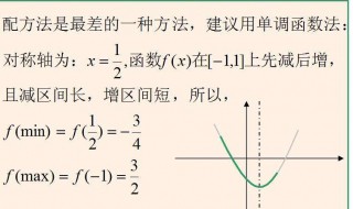 求值域的方法 函数求值域的方法