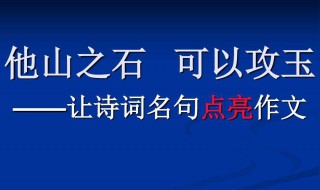 他山之石可以攻玉的含义是什么 他山之石可以攻玉的含义是什么呢