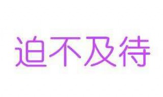 迫不及待的解释 迫不及待的解释意思