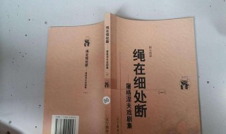 绳在细处断的下一句是什么 绳从细处断什么意思