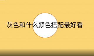 灰色和什么颜色搭配最好看（灰色和什么颜色搭配最好看装修图片）