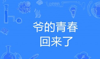 爷青回什么意思 爷青结