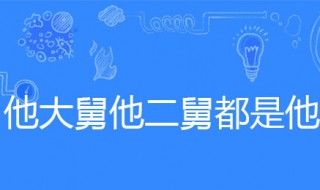 他大舅他二舅是哪首歌 他大舅他二舅是什么歌