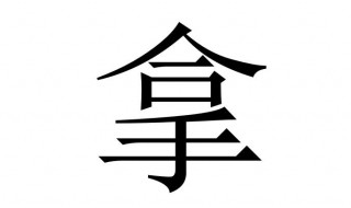 拿的偏旁部首是什么 拿的偏旁部首是什么结构