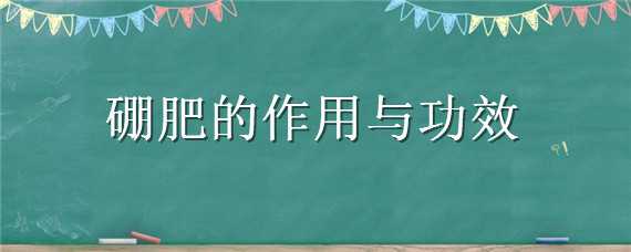 硼肥的作用与功效 硼肥的作用与功效和副作用