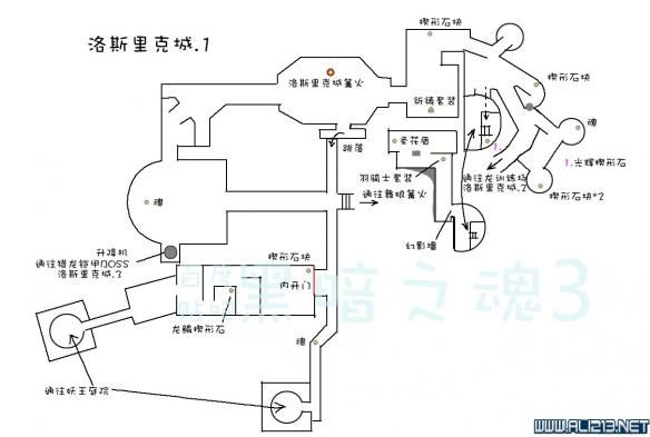 《黑暗之魂3》中文全物品收集标注地图合集 灰烬墓地+传火祭祀场所