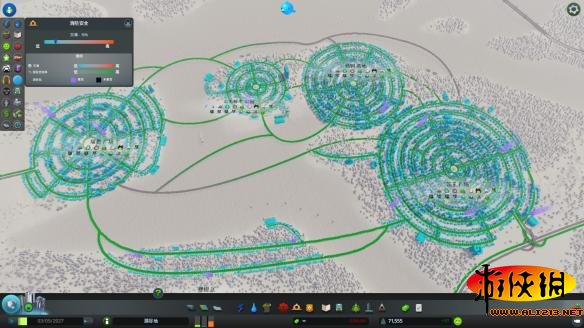 《城市：天际线》环形城市建造图及完美圆形道路画法攻略