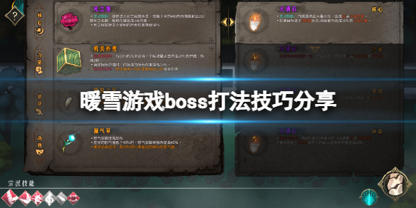 暖雪游戏boss怎么打 暖雪游戏boss打法技巧分享