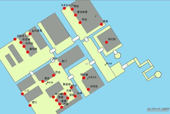 《侠客风云传》杭州地图（侠客风云传杭州攻略杭州地图一览）