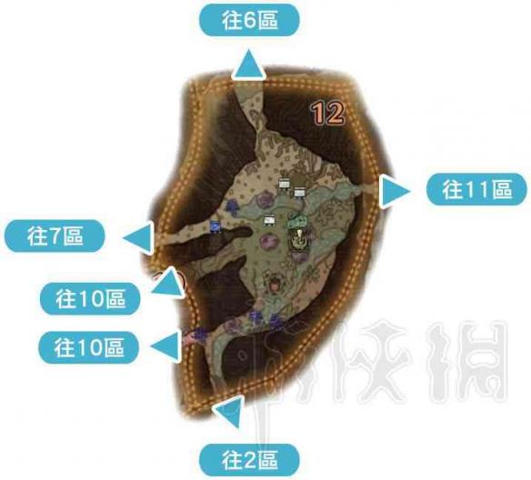 怪物猎人世界古代树森林地图全素材采集位置一览 地图总览_网