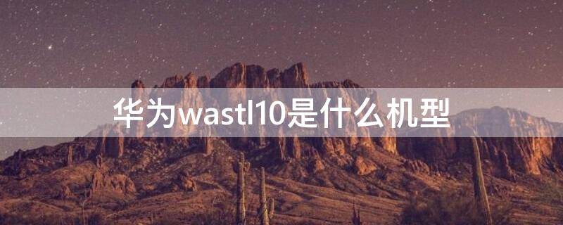 华为wastl10是什么机型