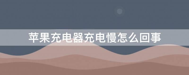 iPhone充电器充电慢怎么回事 iphone充电器充电慢是什么原因