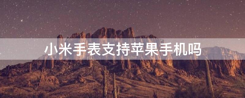 小米手表支持iPhone手机吗 小米手表支持苹果吗