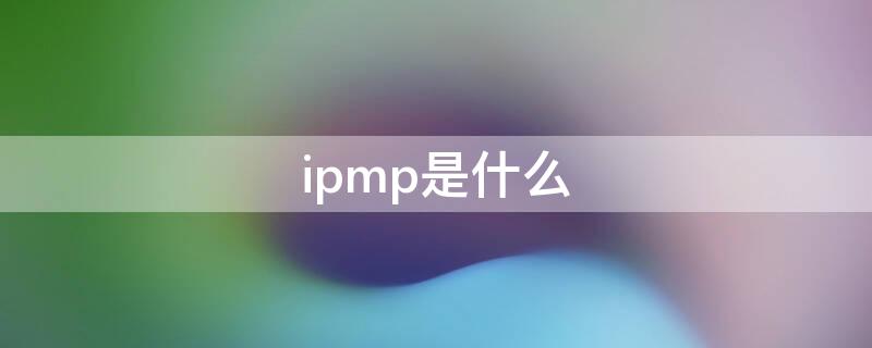 ipmp是什么（temp ip）