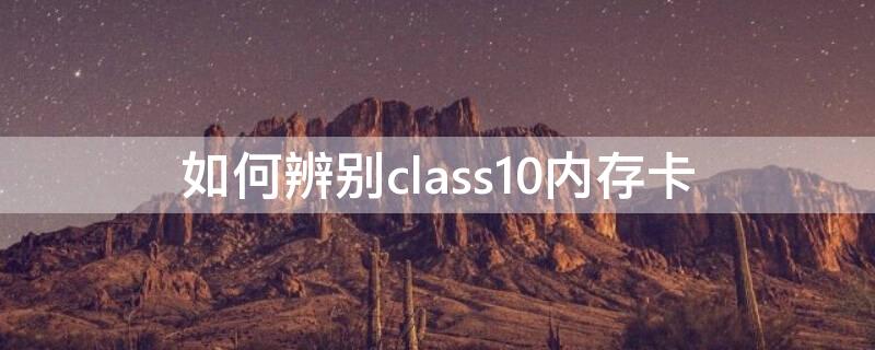 如何辨别class10内存卡 内存卡 class 10