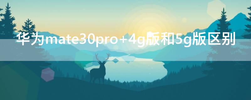 华为mate30pro 华为mate30pro参数