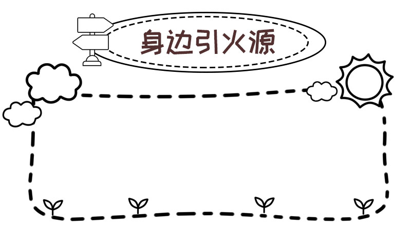 身边引火源手抄报怎么画简单