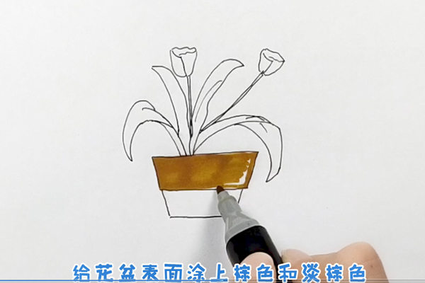 花盆简笔画