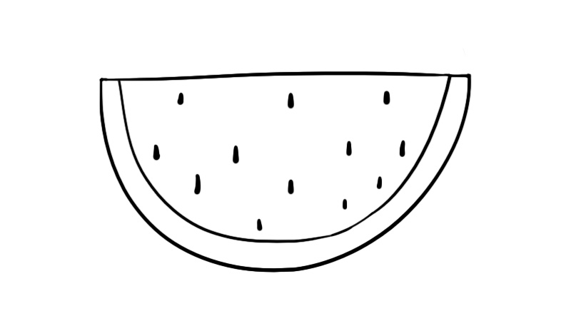 夏天水果简笔画