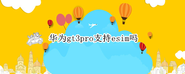 华为gt3pro支持esim吗（华为gt2pro支持esim卡吗）