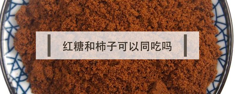 红糖和柿子可以同吃吗（柿子与红糖能一起吃吗）
