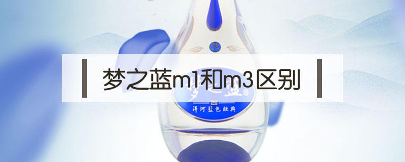梦之蓝m1和m3区别 梦之蓝m1和m3区别大吗