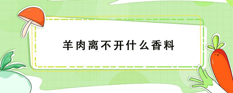 羊肉离不开什么香料 羊肉需要的香料