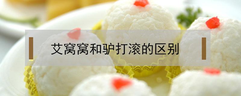 艾窝窝和驴打滚的区别（北京小吃驴打滚艾窝窝）