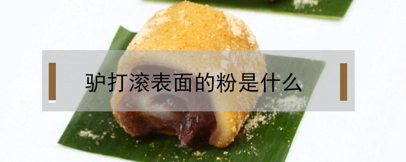 驴打滚表面的粉是什么（驴打滚用什么面粉）