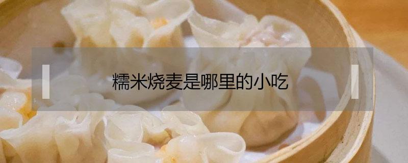 糯米烧麦是哪里的小吃（好吃的糯米烧麦品牌）