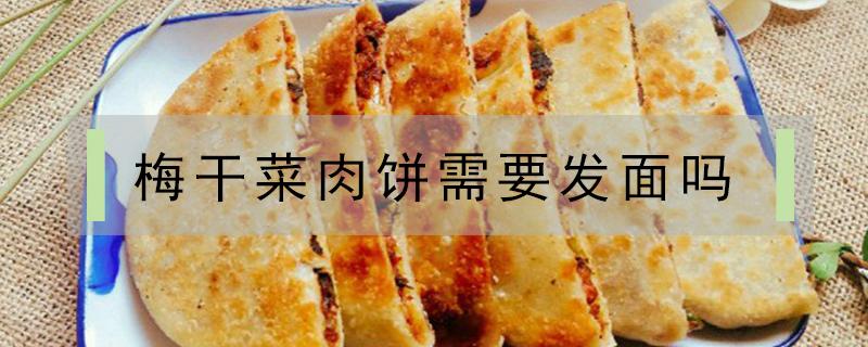 梅干菜肉饼需要发面吗 梅干菜扣肉饼需要发面吗