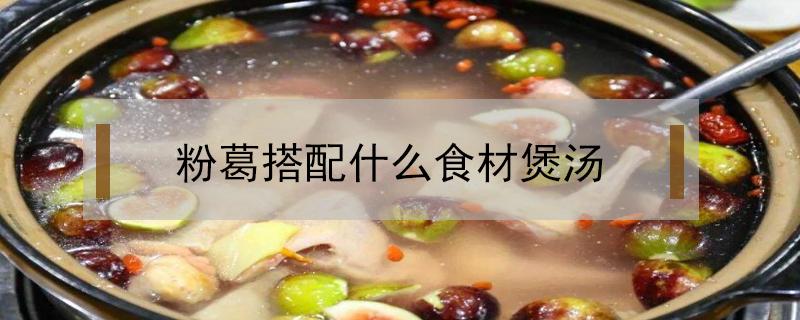 粉葛搭配什么食材煲汤