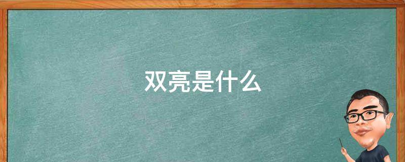 双亮是什么（双亮是什么电视剧）