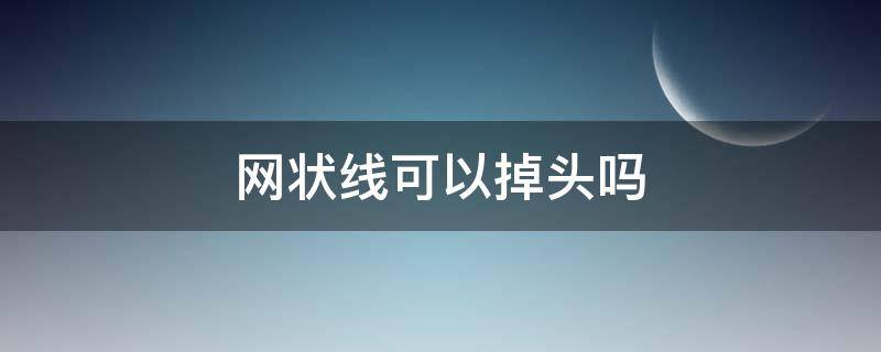 网状线可以掉头吗 马路上网状线可以掉头吗